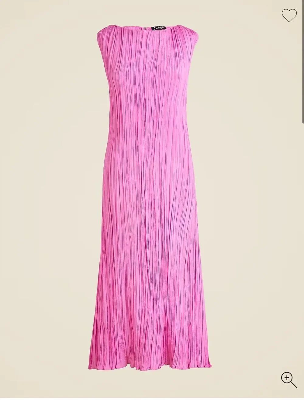 J. Crew Pink Crinkle High Neck Sheath Dress. Size 4